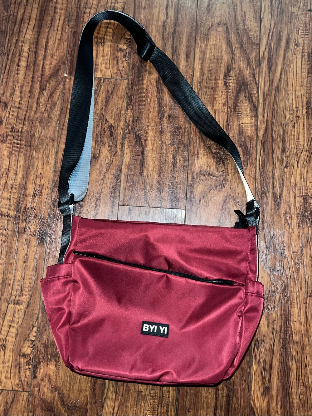 Maroon Crossbody Messenger Bag for women or men